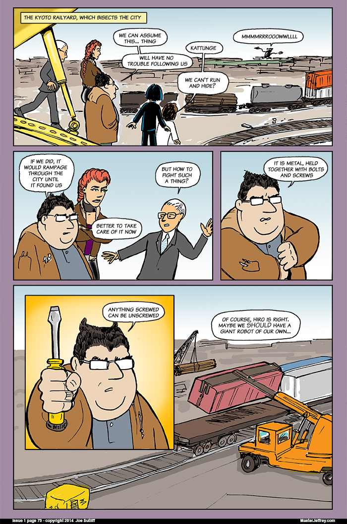 Okay, so the last thing I do every page is think of a title, and there it was. Low hanging fruit, people, I HAD to take it!